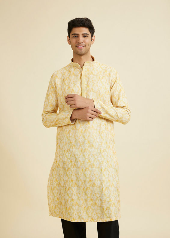 Manyavar Men Golden Radiance Kurta Pajama