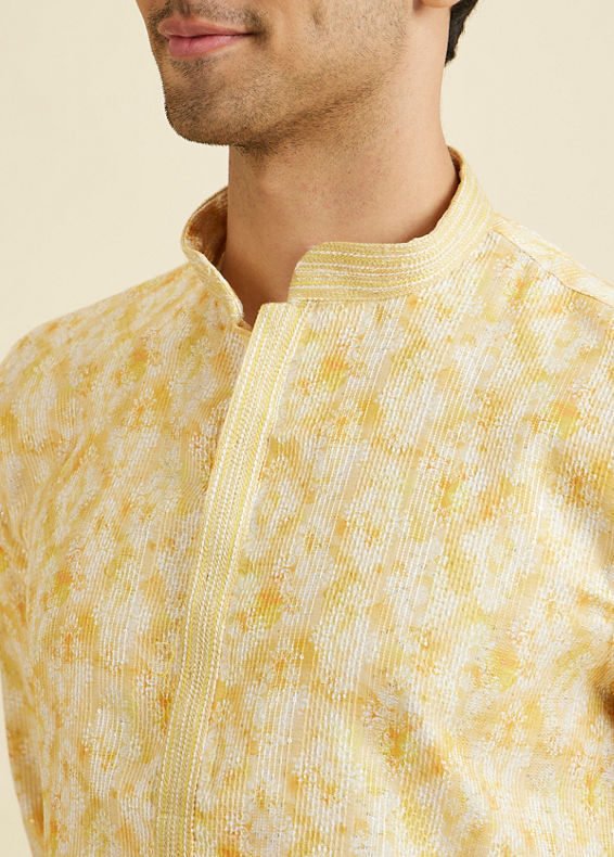 Manyavar Men Golden Radiance Kurta Pajama