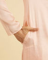 Manyavar Men Peach Elegance Kurta Pajama