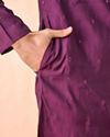 Manyavar Men Purple Magic Kurta Pajama