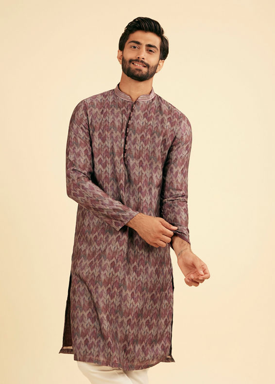 Manyavar Men Majestic Purple Kurta Pajama