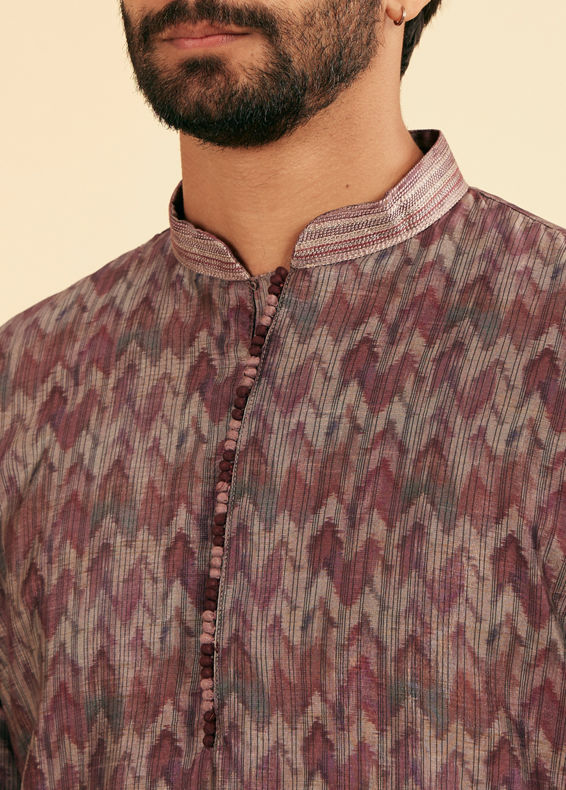 Manyavar Men Majestic Purple Kurta Pajama