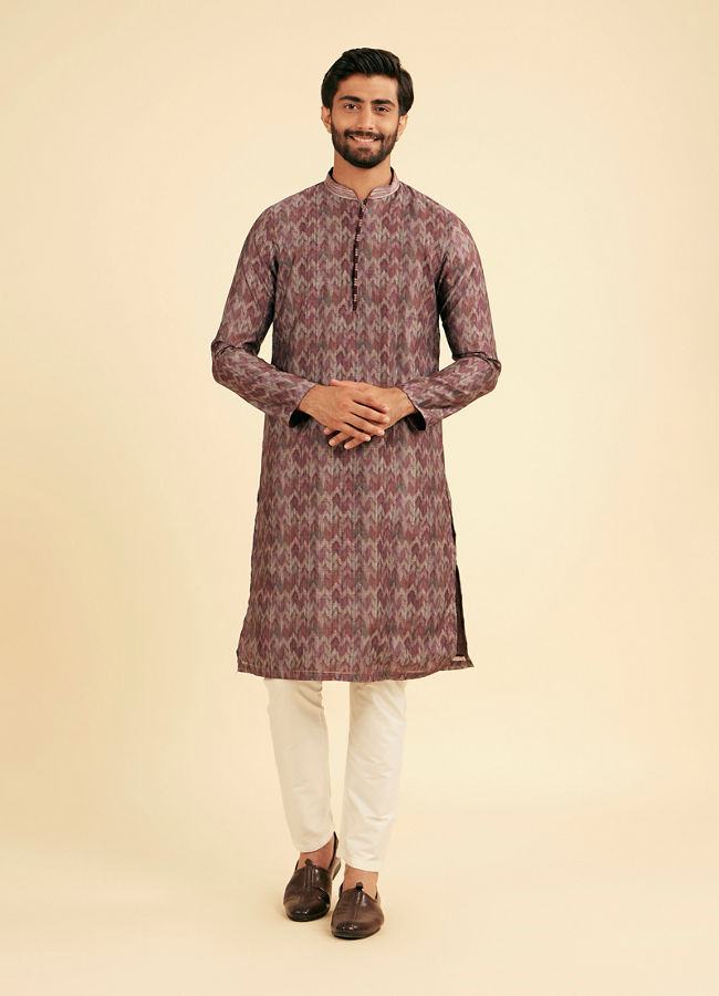 Manyavar Men Majestic Purple Kurta Pajama