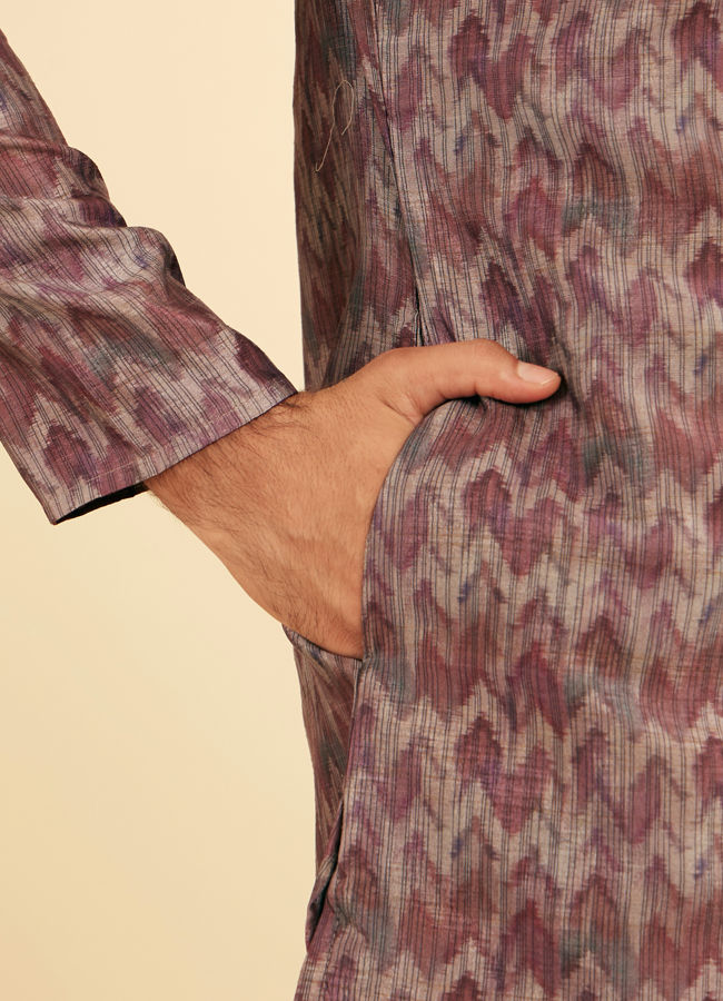 Manyavar Men Majestic Purple Kurta Pajama