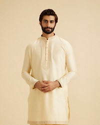 Manyavar Men Regal Beige Kurta Dhoti