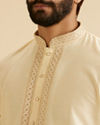 Manyavar Men Regal Beige Kurta Dhoti