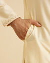 Manyavar Men Regal Beige Kurta Dhoti