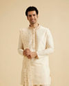 Elegant Cream Kurta Dhoti Set
