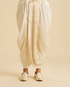Manyavar Men Elegant Cream Kurta Dhoti Set
