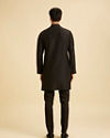 Manyavar Men Mystic Black Elegance Kurta Pajama