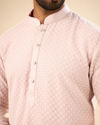 Manyavar Men Dusty Pink Elegance Kurta Pajama