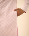 Manyavar Men Dusty Pink Elegance Kurta Pajama