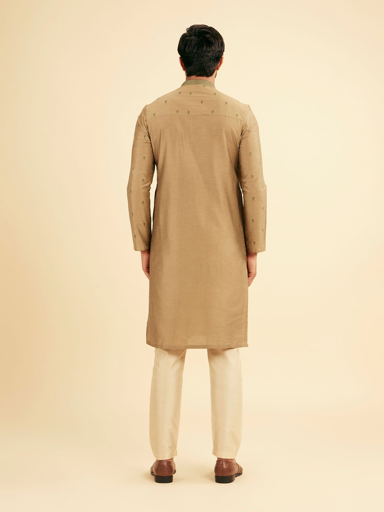 Manyavar Men Emerald Elegance Kurta Pajama