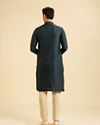 Manyavar Men Teal Blue Tantalizing Kurta Pajama