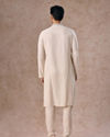 Manyavar Men Light Grey Elegant Kurta Pajama