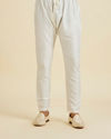 Manyavar Men Warm White Elegance Kurta Pajama