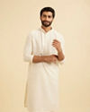 Cream Kurta Pajama Set