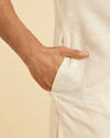 Manyavar Men Cream Kurta Pajama Set