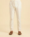 Manyavar Men Cream Kurta Pajama Set