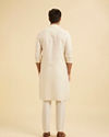 Manyavar Men Cream Kurta Pajama Set