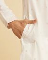 Manyavar Men Elegant White Kurta Pajama