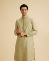 Manyavar Men Elegant Green Symphony Kurta Pajama