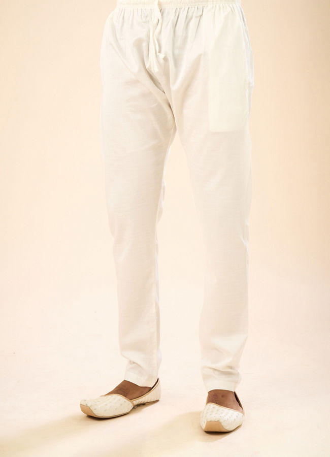 Manyavar Men Brocade Kurta Pajama in Light Blue