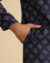 Manyavar Men Aegean Blue Grace Kurta Pajama