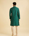 Manyavar Men Regal Teal Green Kurta Pajama