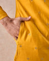 Manyavar Men Radiant Mustard Kurta Pajama Set