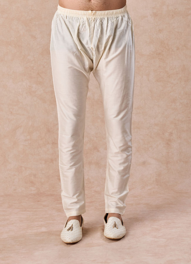 Manyavar Men Radiant Mustard Kurta Pajama Set