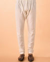 Manyavar Men Warm White Elegance Kurta Pajama