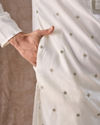 Manyavar Men Radiant Cream Kurta Pajama Dupatta Set