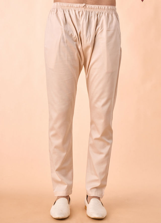 Manyavar Men Majestic Rust Kurta Pajama Set