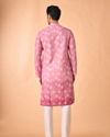 Manyavar Men Dusty Pink Cotton Kurta Pajama