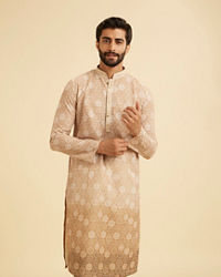 Manyavar Men Fawn Elegance Kurta Pajama