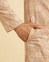 Manyavar Men Fawn Elegance Kurta Pajama
