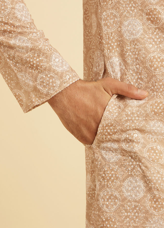 Manyavar Men Fawn Elegance Kurta Pajama