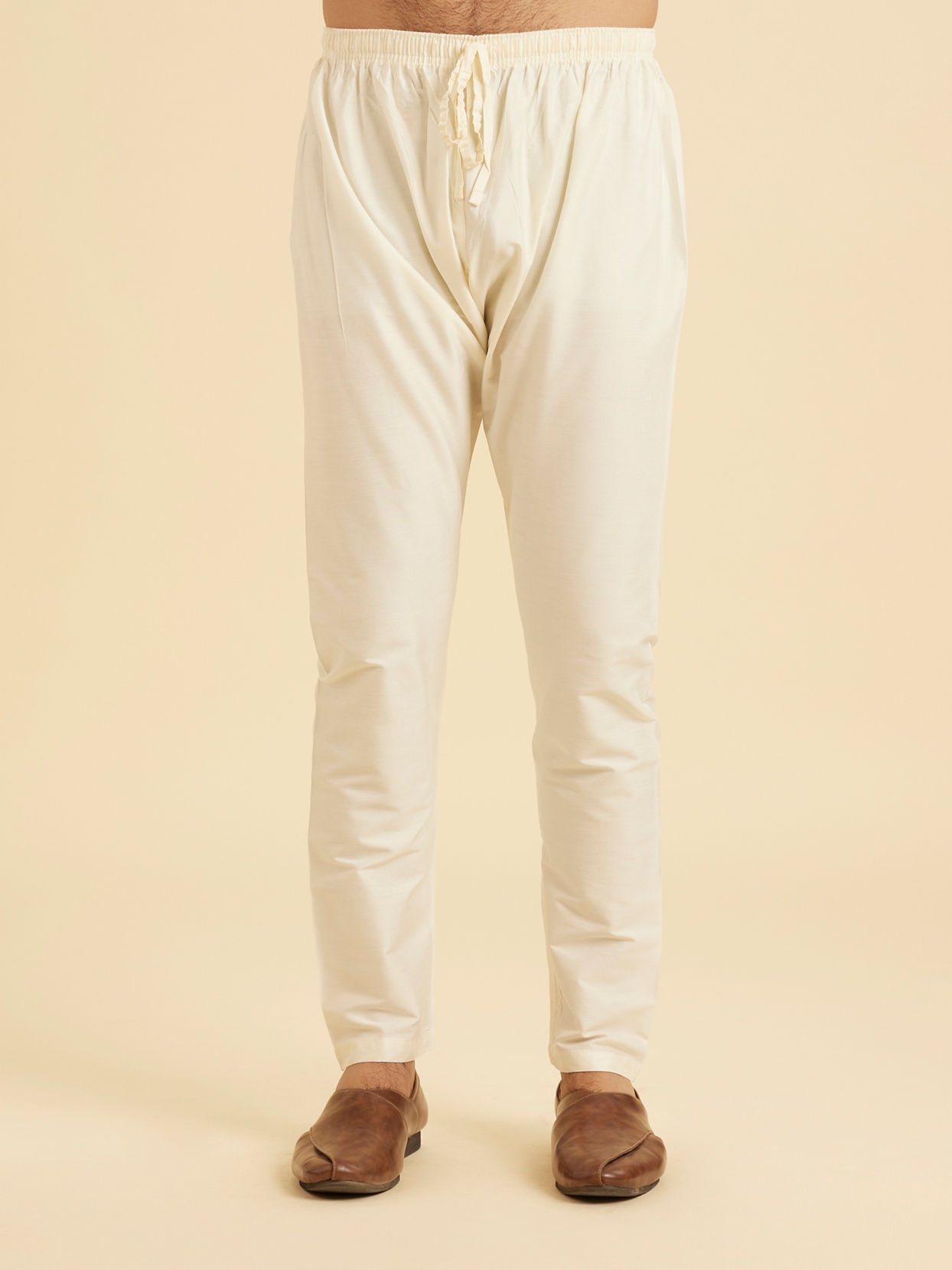 Manyavar Men Fawn Elegance Kurta Pajama