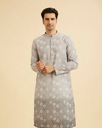 Manyavar Men Enigmatic Dark Grey Kurta Pajama