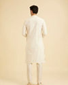 Manyavar Men Cream Hued Elegance Kurta Pajama