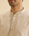Manyavar Men Elegant Beige Kurta Pajama
