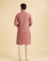 Manyavar Men Dusty Pink Elegance Kurta Pajama