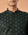 Manyavar Men Emerald Radiance Kurta Pajama
