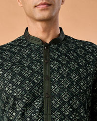 Manyavar Men Emerald Radiance Kurta Pajama