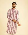 Manyavar Men Elegant Dusty Pink Kurta Pajama