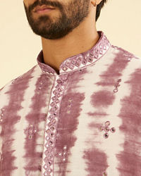 Manyavar Men Elegant Dusty Pink Kurta Pajama
