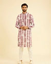 Manyavar Men Elegant Dusty Pink Kurta Pajama