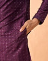 Manyavar Men Festive Wine Kurta Pajama Set