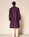 Manyavar Men Festive Wine Kurta Pajama Set